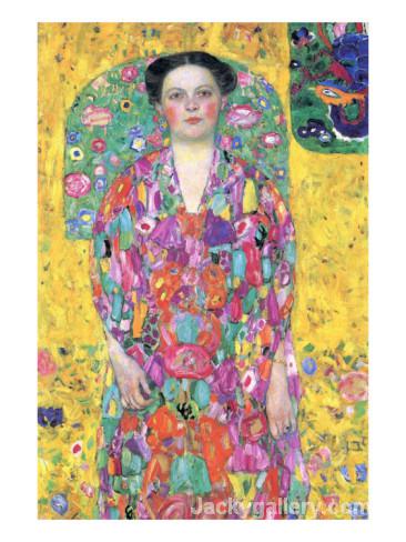 Portrait of Eugenia M Primavesi by Gustav Klimt paintings reproduction